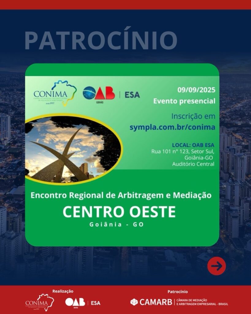Encontro Regional de Arbitragem e Mediação: Centro-Oeste (Conima)